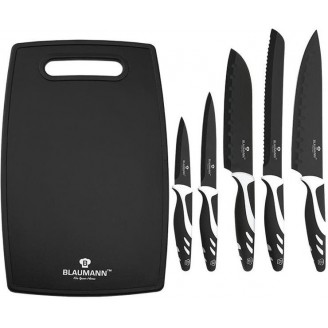 Набор кухонных ножей Blaumann Graphite с антибактериальным покрытием, 6 предметов