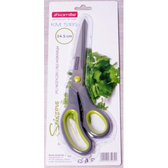 Ножницы кухонные Kamille 24.5см с нескользящими пластиковыми ручками