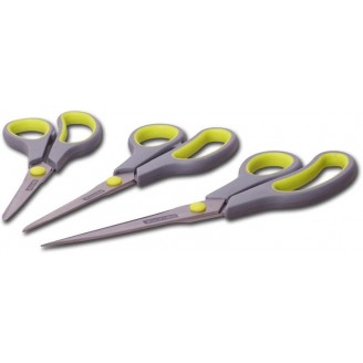 Набор кухонных ножниц Kamille 19.2см, 21.5см и 24.5см с нескользящими ручками