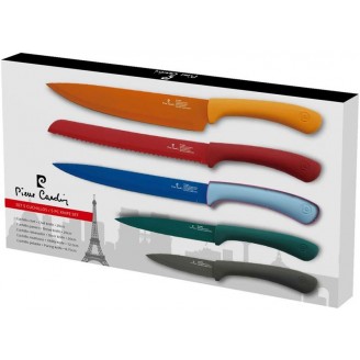 Набор кухонных ножей Bergner Bright 5 предметов с антибактериальным покрытием