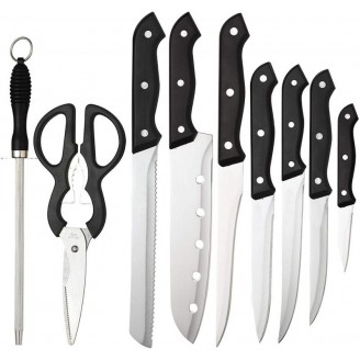 Набор кухонных ножей Renberg Tenessy 14 предметов на деревянной подставке