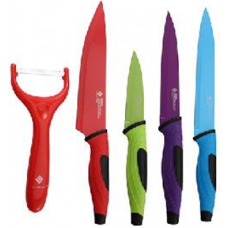 Набор кухонных ножей Renberg Razor 5 предметов с антибактериальным покрытием