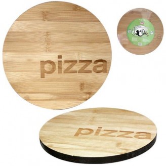 Доска кухонная S&T Pizza Ø30см для пиццы, бамбуковая