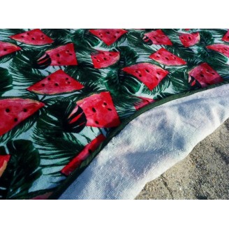 Полотенце пляжное Art of Sultana Арбуз круглое d 150см, махра/велюр
