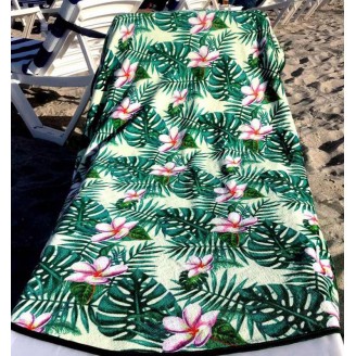Полотенце пляжное Art of Sultana Tropic круглое d 150см, махра/велюр