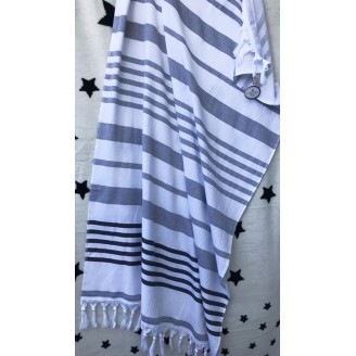Полотенце пляжное Art of Sultana Grey Stripes 90х170см